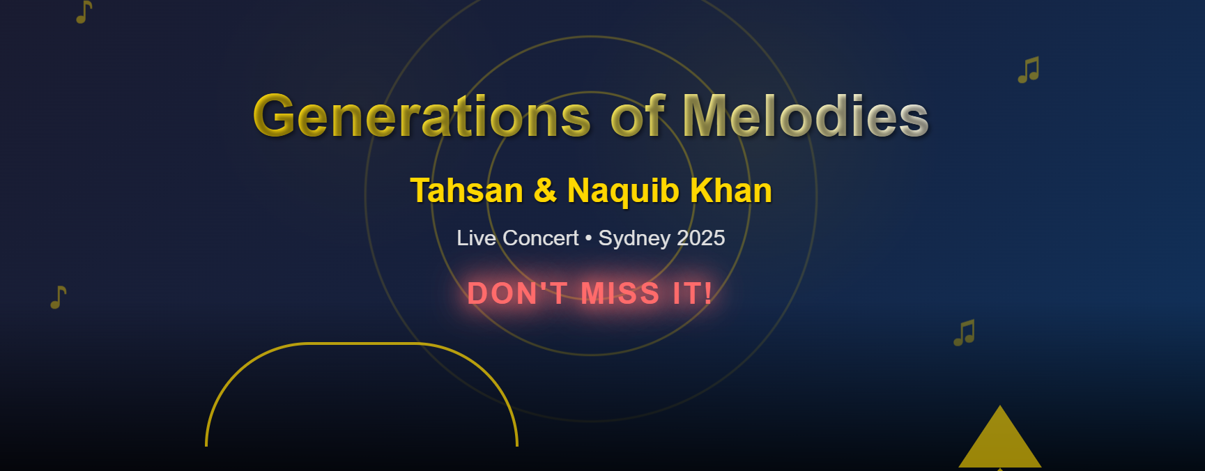 Generations of Melodies Sydney 2025 – Tahsan & Naquib Khan Live Concert Nepstralia